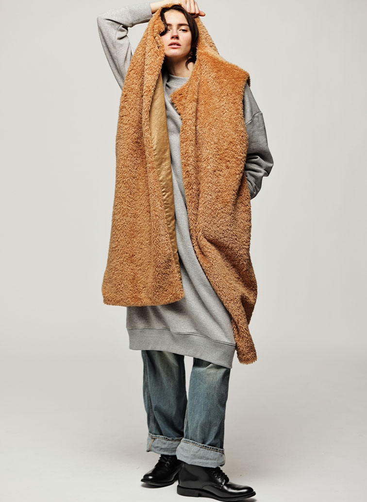 Boa Long Vest 詳細画像 Camel 6