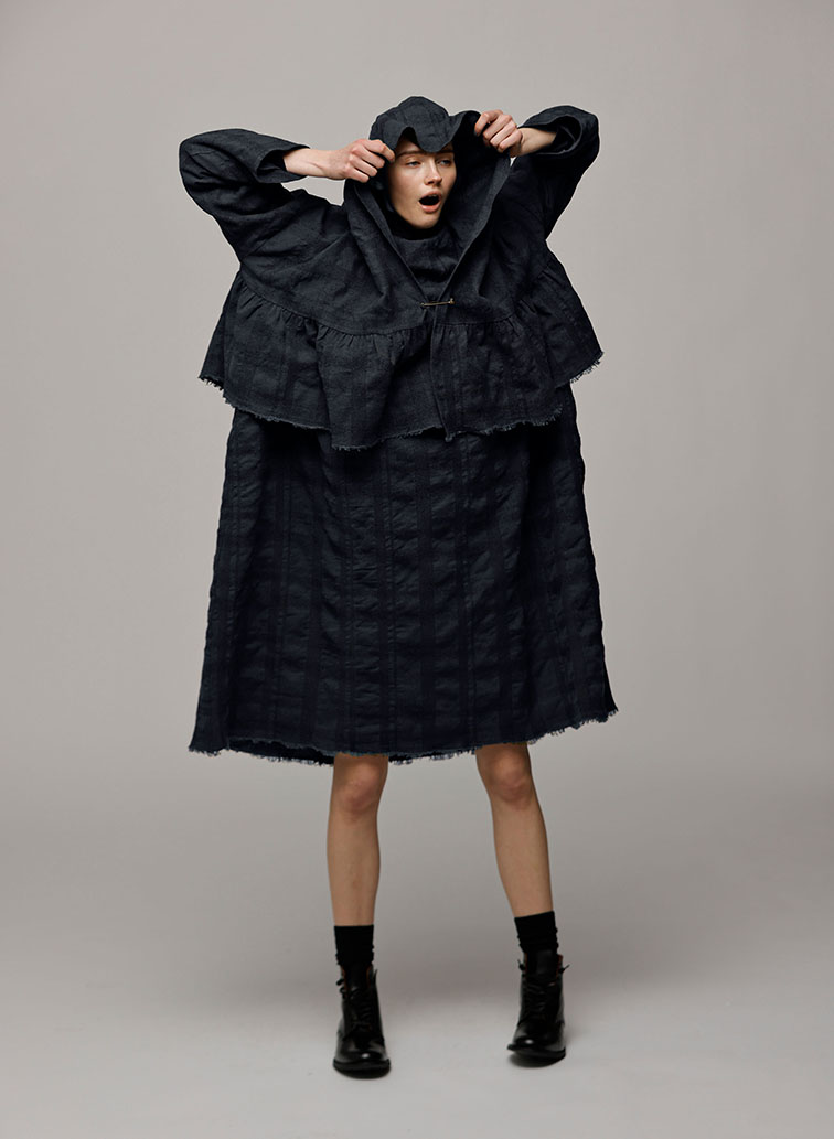 Gathered Cardy 詳細画像 Navy 1