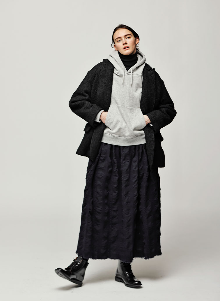 Gather Skirt 詳細画像 Navy 2