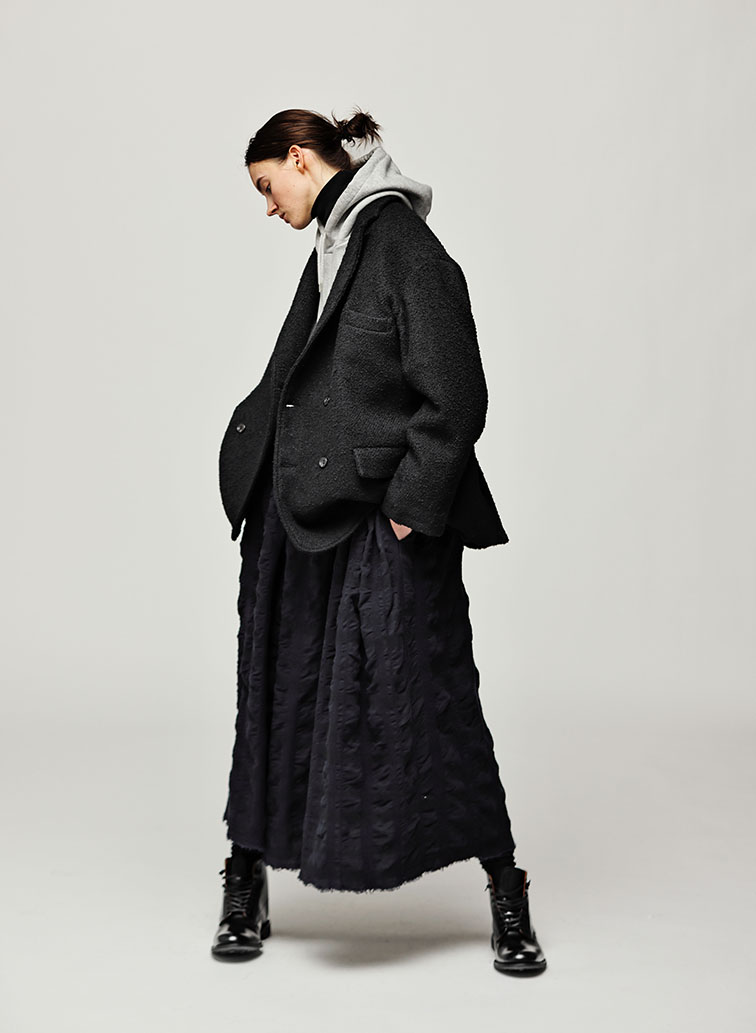 Gather Skirt 詳細画像 Navy 3