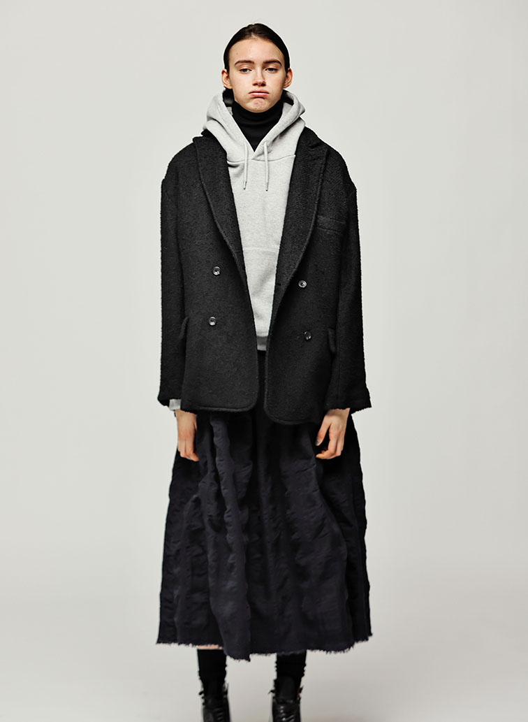 Gather Skirt 詳細画像 Navy 4