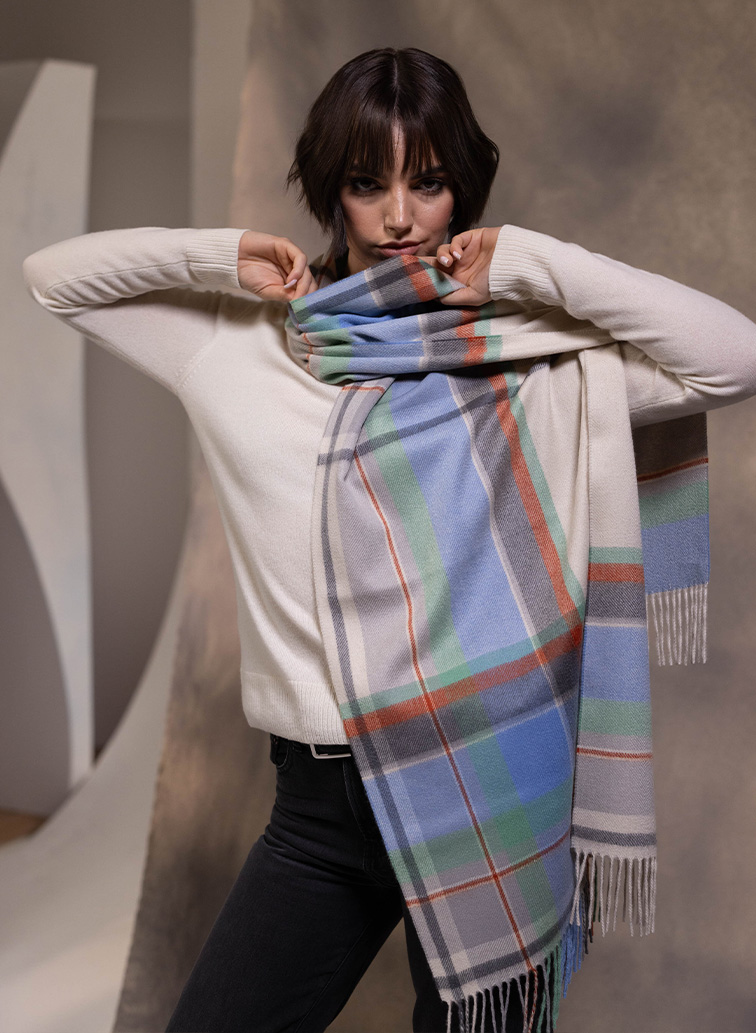 50&times;190 カシミヤストール CPG52521【UNISEX】 詳細画像 Ivory 5