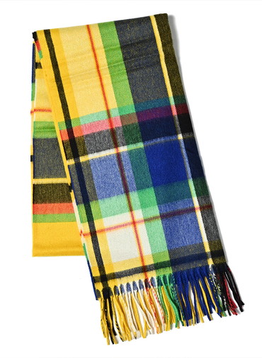 50&times;190 カシミヤストール CPG52522【UNISEX】 詳細画像 Yellow 1