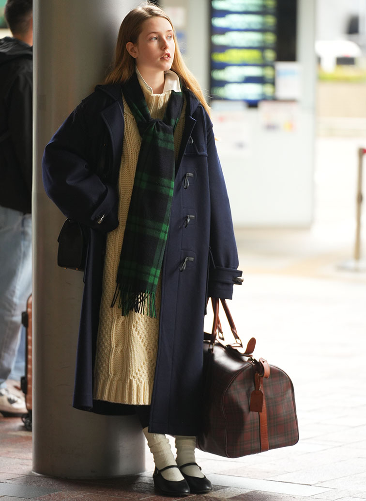 35&times;190 カシミヤスカーフ CPG52542【UNISEX】 詳細画像 Green 3