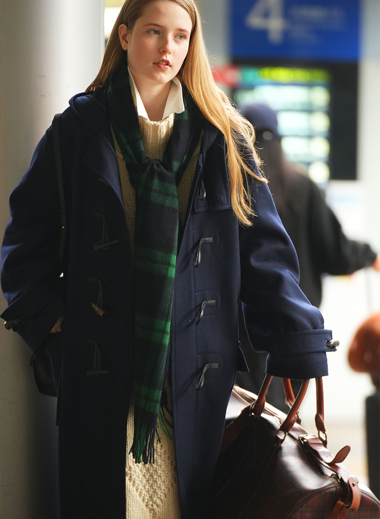 35&times;190 カシミヤスカーフ CPG52542【UNISEX】 詳細画像 Green 4