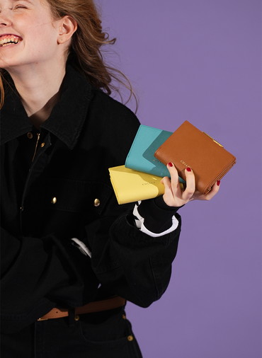 Leather Mini wallet 詳細画像 Ecru 1