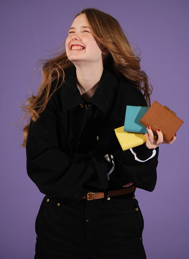 Leather Mini wallet 詳細画像 Ecru 2