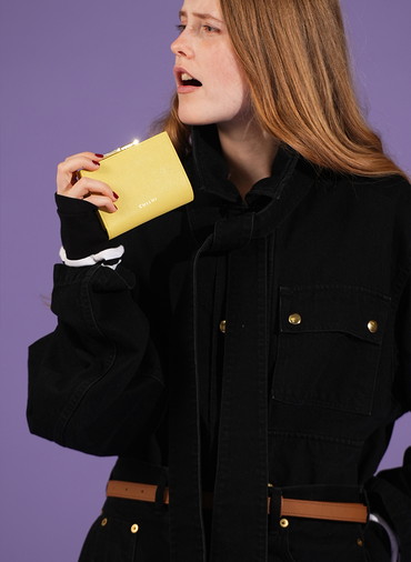 Leather Mini wallet 詳細画像 Ecru 5