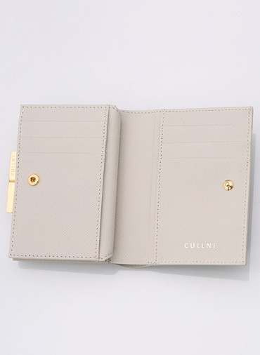 Leather Mini wallet 詳細画像 Ecru 2