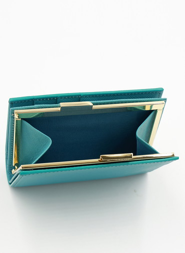 Leather Mini wallet 詳細画像 Blue 6