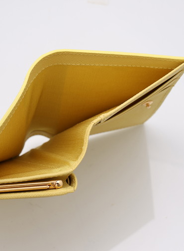 Leather Mini wallet 詳細画像 Yellow 4