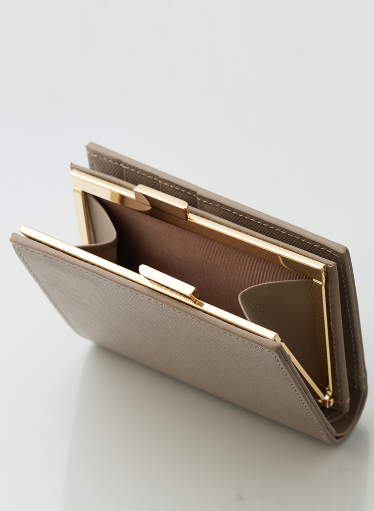 Leather Mini wallet 詳細画像 Grey 5