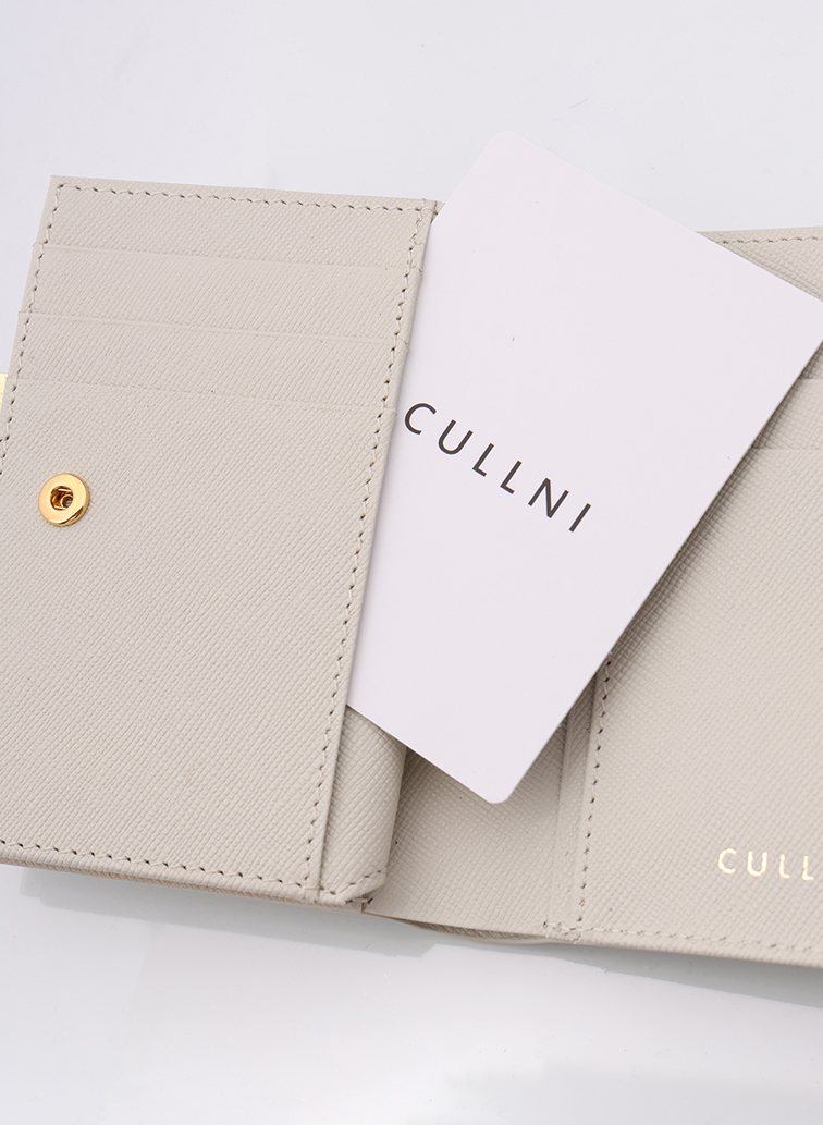 Leather Mini wallet 詳細画像 Ecru 3