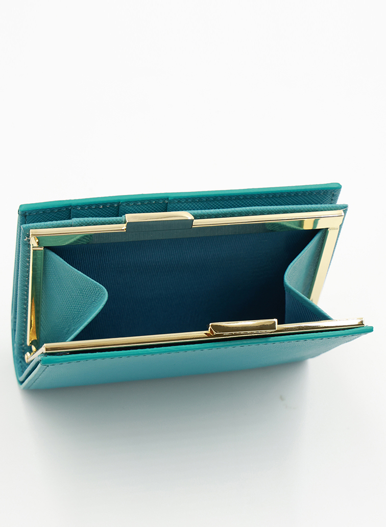 Leather Mini wallet 詳細画像 Blue 6