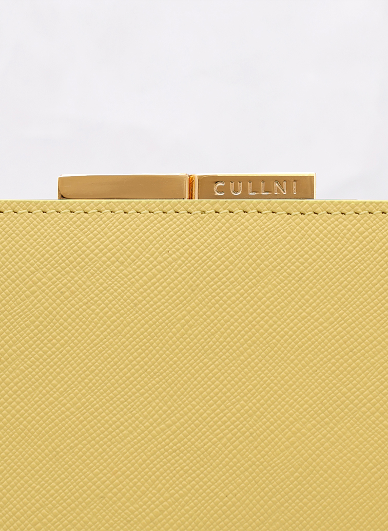 Leather Mini wallet 詳細画像 Yellow 6