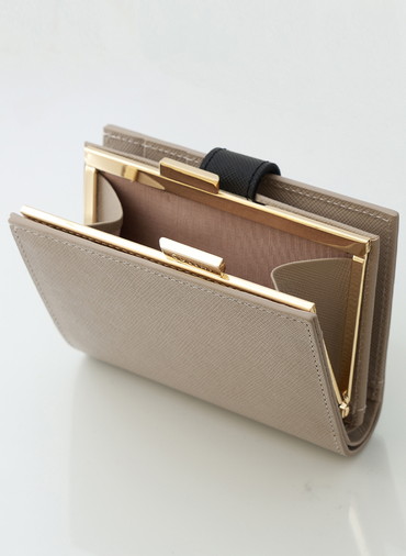 Clasp lock Mini wallet 詳細画像 Grey 5