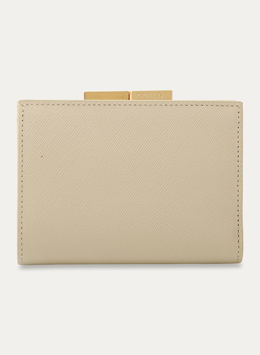 Clasp lock Mini wallet 詳細画像 Ecru 2