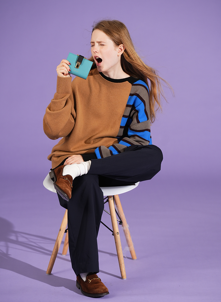 Clasp lock Mini wallet 詳細画像 Ecru 3