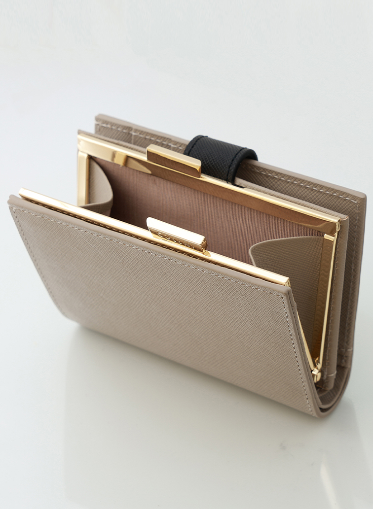 Clasp lock Mini wallet 詳細画像 Grey 5