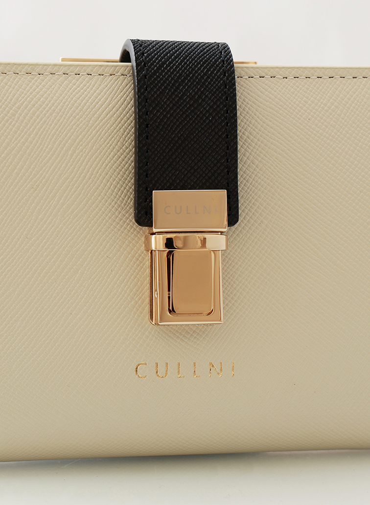 Clasp lock Mini wallet 詳細画像 Ecru 3