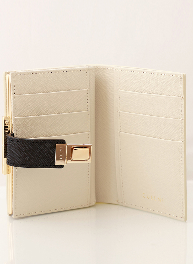 Clasp lock Mini wallet 詳細画像 Ecru 4