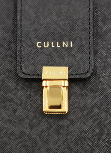 Clasp lock Leather Mini Shoulder Bag 詳細画像 Black 2