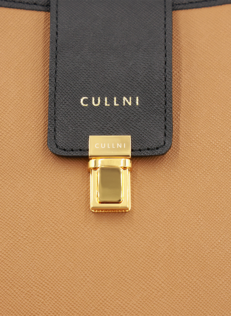 Clasp lock Leather Mini Shoulder Bag 詳細画像 Brown 2