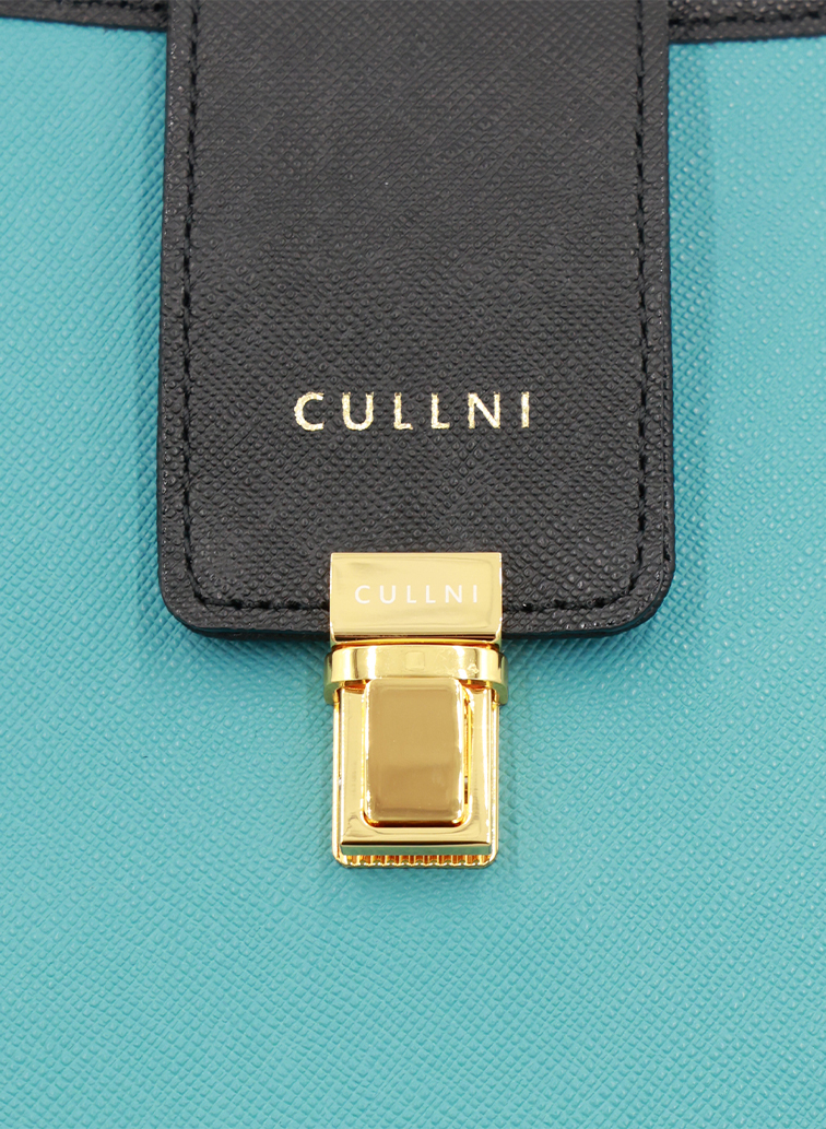 Clasp lock Leather Mini Shoulder Bag 詳細画像 Blue 2