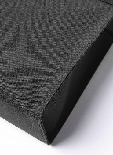 Leather Belt Handle ＆ Canvas Combination Mini Tote Bag 詳細画像 Black 5