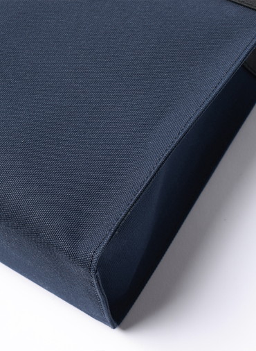 Leather Belt Handle ＆ Canvas Combination Mini Tote Bag 詳細画像 Navy 5