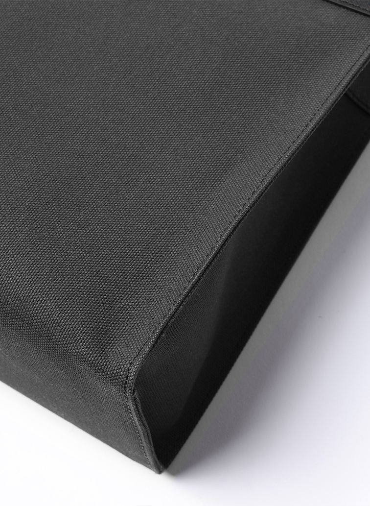 Leather Belt Handle ＆ Canvas Combination Mini Tote Bag 詳細画像 Black 5