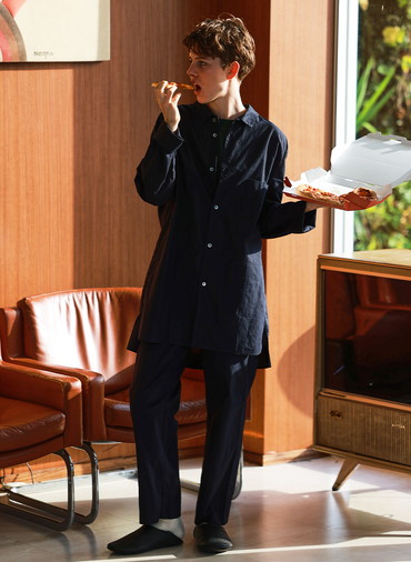 Botanically coloured cotton pile pajama 詳細画像 Brown 8