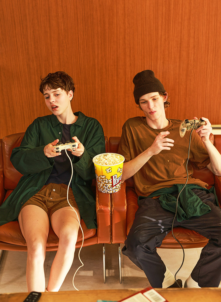 Botanically coloured cotton pile pajama 詳細画像 Brown 7