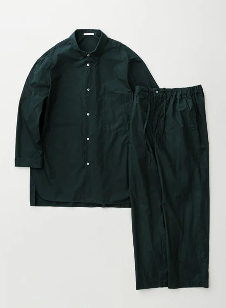 Botanically coloured cotton pile pajama 詳細画像 Green 1