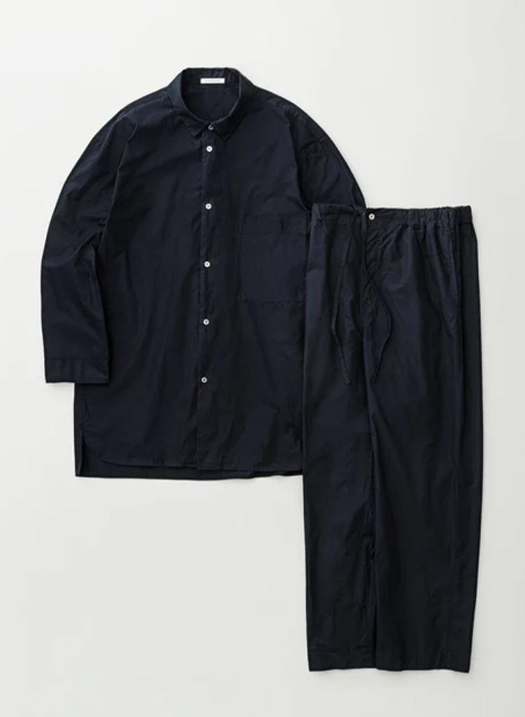 Botanically coloured cotton pile pajama 詳細画像 Navy 1