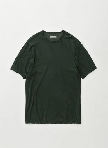 Botanically coloured soft cotton loose fit t-shirt 詳細画像 Green 1