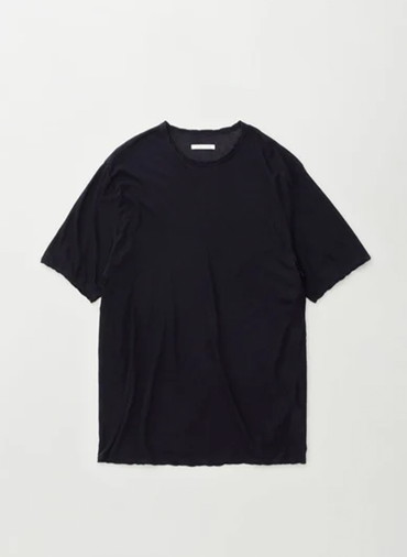 Botanically coloured soft cotton loose fit t-shirt 詳細画像 Navy 1