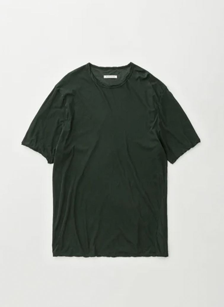 Botanically coloured soft cotton loose fit t-shirt 詳細画像 Green 1