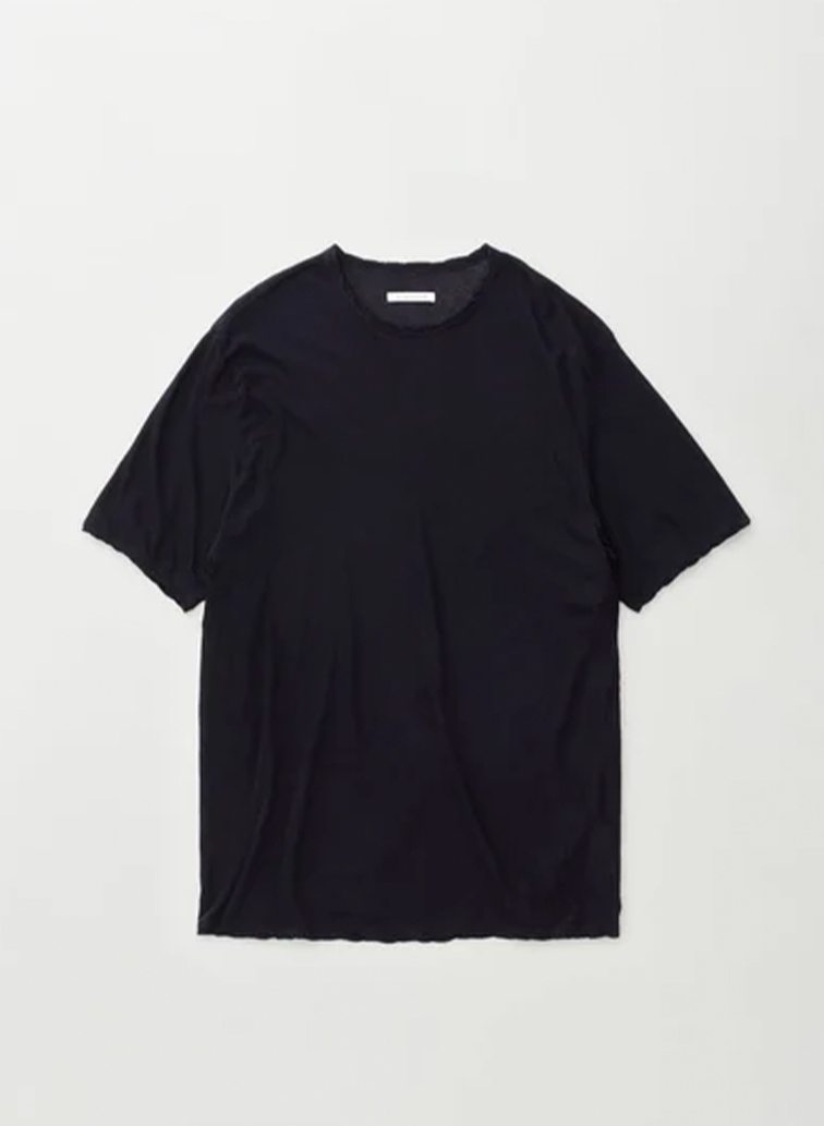 Botanically coloured soft cotton loose fit t-shirt 詳細画像 Navy 1