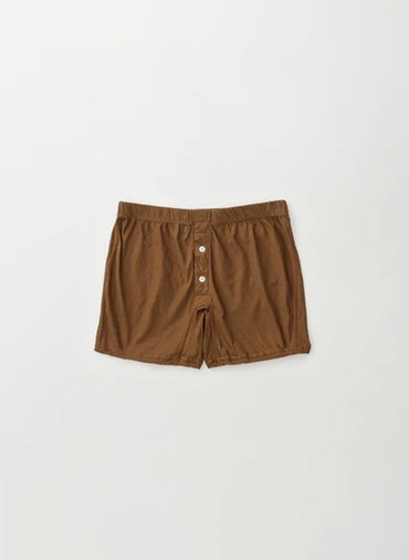 Botanically coloured soft cotton boxer brief 詳細画像 Brown 1