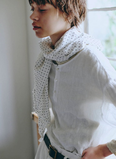 リネン3Bプルオーバー 詳細画像 White 4