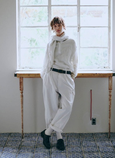 リネン3Bプルオーバー 詳細画像 White 5