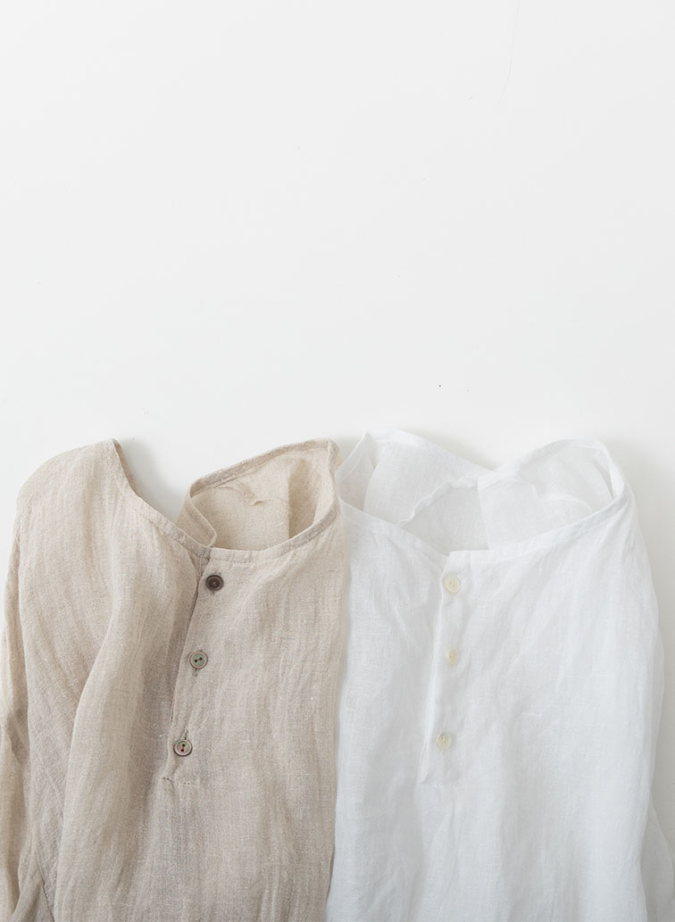 リネン3Bプルオーバー 詳細画像 White 1