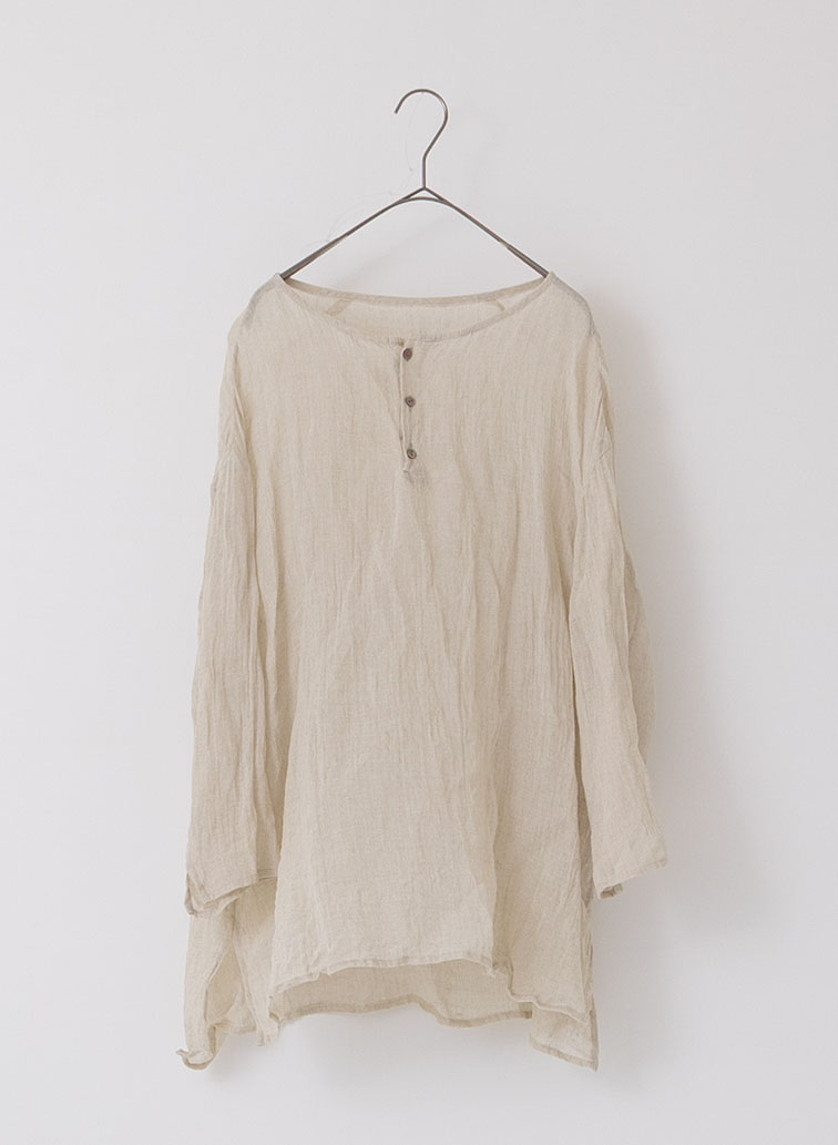 リネン3Bプルオーバー 詳細画像 Ecru 1