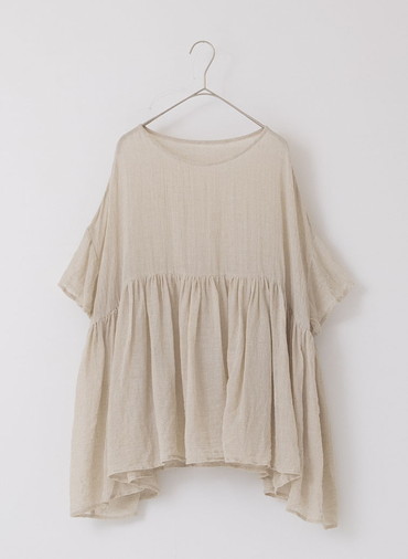 リネンギャザープルオーバー 詳細画像 Ecru 1