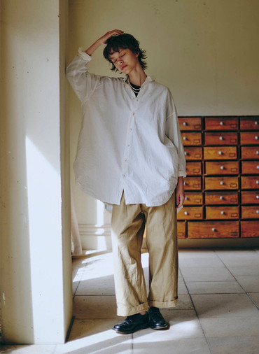 タイムレスロングシャツ 詳細画像 White 3