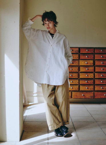 タイムレスロングシャツ 詳細画像 White 4