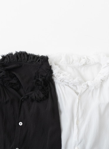 フリルノースリーブ 詳細画像 White 1