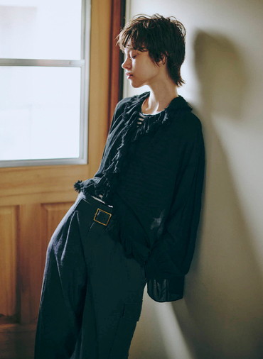 フリルブラウス 詳細画像 Black 6