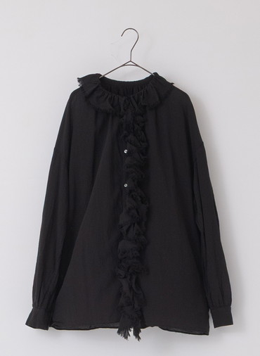 フリルブラウス 詳細画像 Black 1